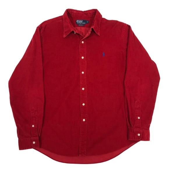Polo Ralph Lauren Corduroy Button Down Shirt Men’s XL - Picture 2 of 5